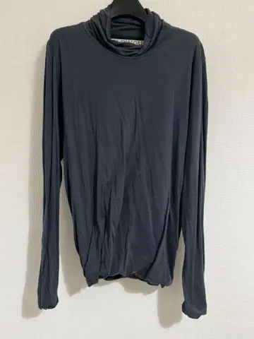 SLOWGUN 코튼 하이넥 T셔츠