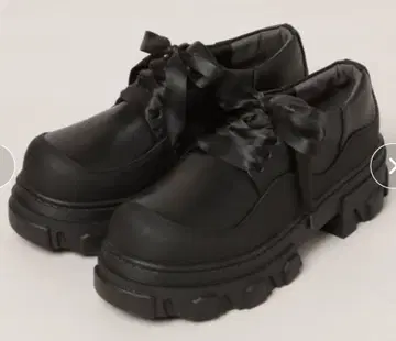 JEANASIS 블랙 레이스업 슈즈