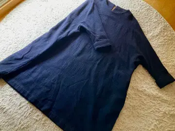 아츠&사이언스 네이비 7부 소매 A라인 원피스