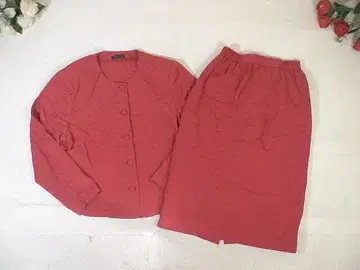 102189 시선당 byHITOSHI 크레이프 원단 셋업 빨간색