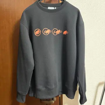 fragment design x MAMMUT 콜라보 맨투맨 블랙