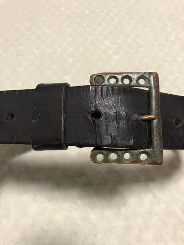 Halcyon Belt Company 블랙 가죽 벨트