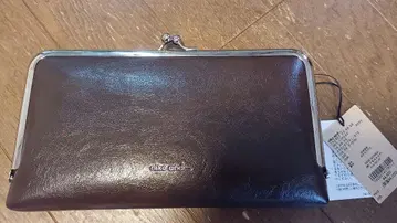 미사용 새상품 niko and - 가마구치 장지갑 다크 브라운