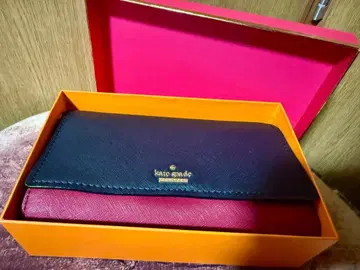 kate spade 장지갑 네이비/레드
