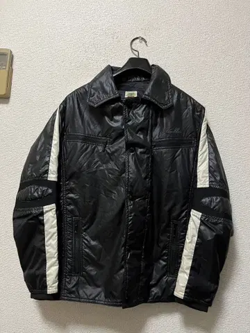 아노카 충전솜 레이싱 자켓 /M 블랙 로고 자수 블랙 ANOKHA