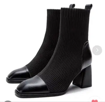 삭스풍 부츠 와이드 힐