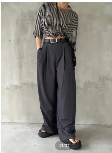 OWNDAILY 태그 배기 팬츠