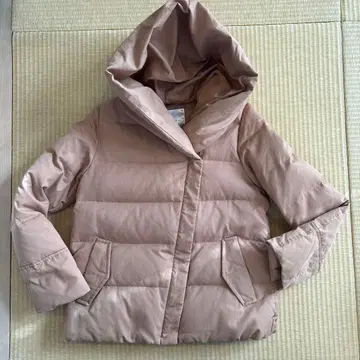 Sens de vie 후드 부착 라이트 베이지 다운 자켓