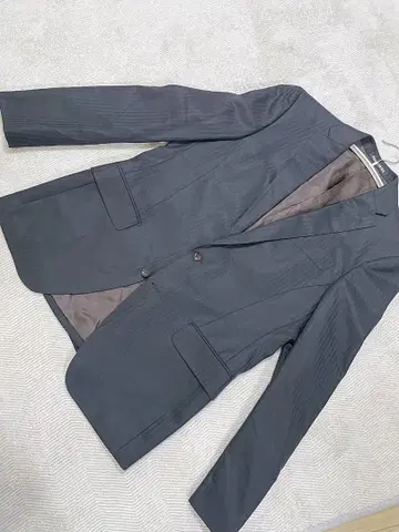 블랙 스트라이프 비즈니스 정장 자켓 (상의만)