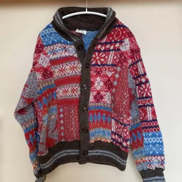 45R 패치워크 니트