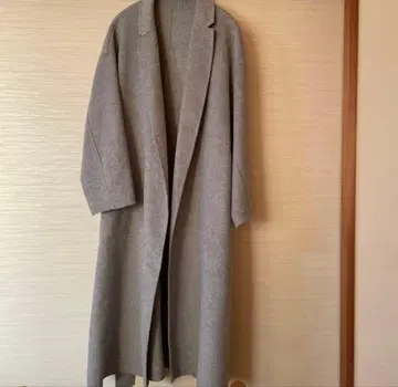 PLST 울 블렌드 리버 코트 그레이 M