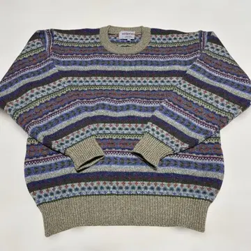 니트 michael ross 올 패턴 페어아일 l.l.bean