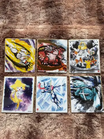 포켓몬 아트 색지 6장 세트