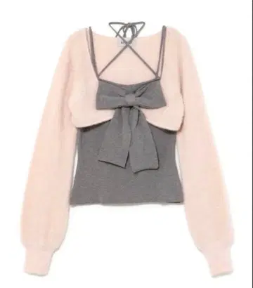 bubbles 리본 니트 앙상블