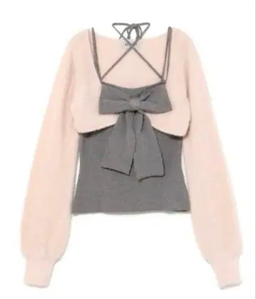 bubbles 리본 니트 앙상블