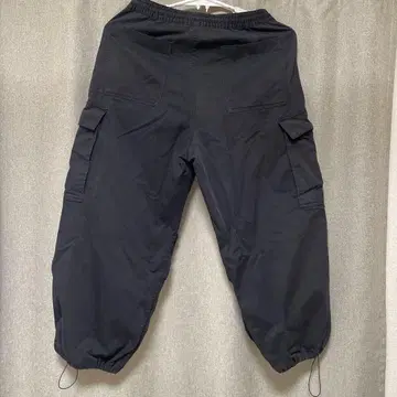 블랙 카고 팬츠 허리밴딩 4 포켓