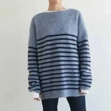 FASHFREN 파슈프렌 알파카 혼방 보더 니트 다이칸야마