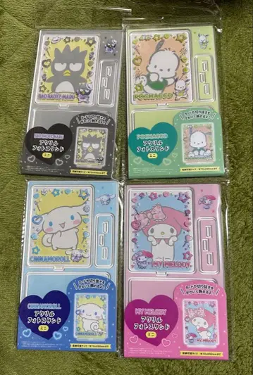 산리오 아크릴 사진 스탠드 미니 시나몬 포차코 바츠마루 마이멜로디