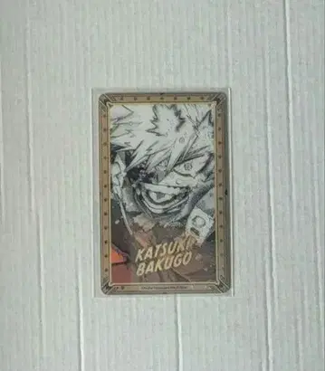 바쿠고 카츠키 금박 클리어 카드 히로아카전