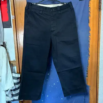 COOTIE 쿠티 치노 팬츠 블랙 크롭 팬츠