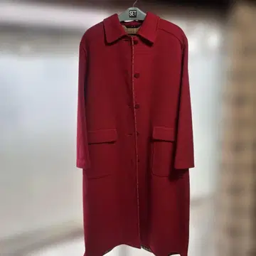 DAKS LONDON 빨간색 롱 코트