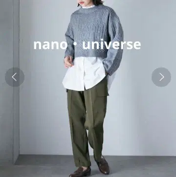 nano universeLB.04 카고 디테일 스트레치 더블 크로스 팬츠