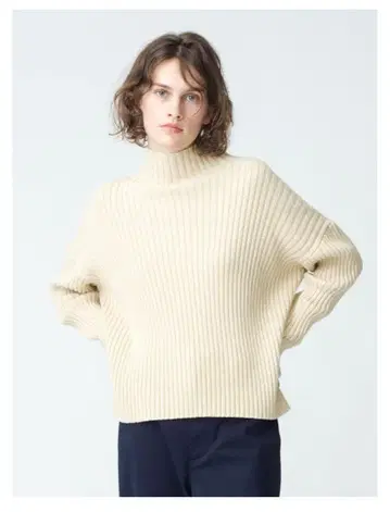 [새상품급] 론 헤르만 리브 터틀넥 니트 아이보리 XS 스테디셀러