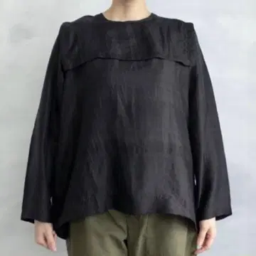 BUNON 부논 세일러 블라우스 블랙