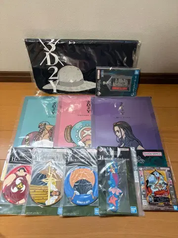 제일복권 원피스 시련의 그 너머로 F상 토트백 3D2Y 굿즈 세트