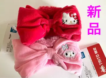 산리오 리본형 헤어핀 바렛 클립 헬로키티