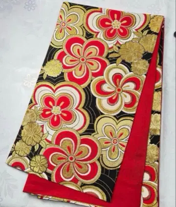 on-033 순수 실크 후쿠로 오비 후리소데 성인식 새상품급