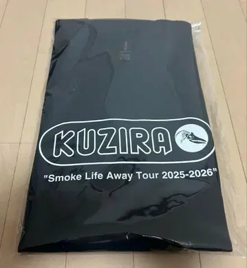 KUZIRA 스모크 라이프 어웨이 티셔츠 블랙 컬러 XL 사이즈