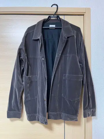 그레이 벨로아 자켓