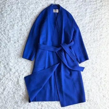 새상품급 유나이티드 애로우즈 리버 코트 노카라 더블 페이스 벨티드