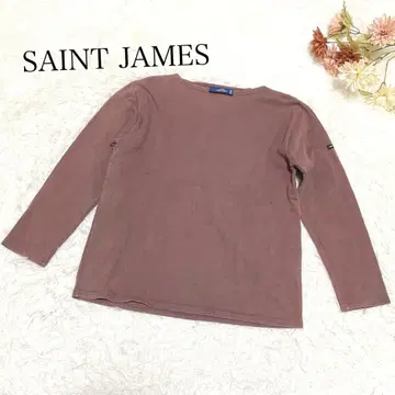 s.2570 [세인트 제임스] 남성용 긴팔 티셔츠 코튼 100% 브라운