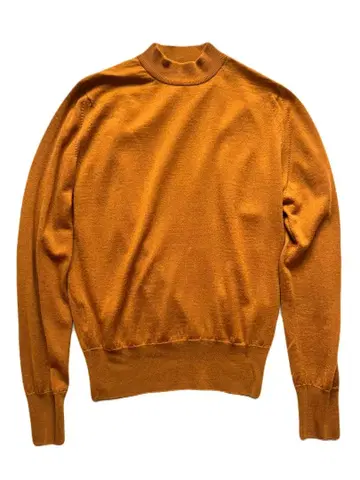 영국제 JOHN SMEDLEY 모크넥 니트 울 24G S 사이즈