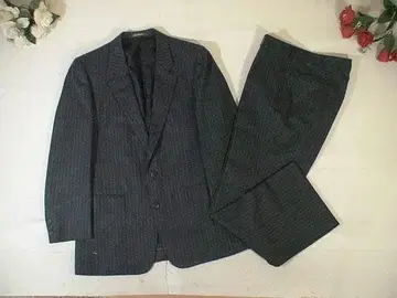 102195 지방시 싱글 수트 상하의 차콜 그레이 스트라이프