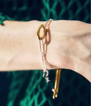 디자인 실버 골드 팔찌