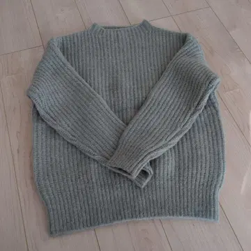 RCW 그레이 리브 긴팔 니트