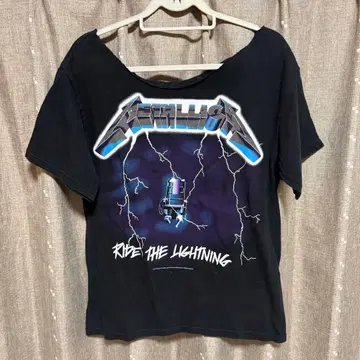y122709 METALLICA T셔츠 빈티지 블랙 밴딩