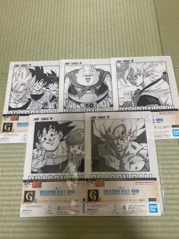 제일복권 드래곤볼 40th G상 코믹스 클리어 파일 세트 5점