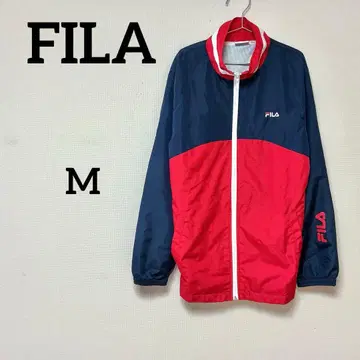 FILA 휠라 나일론 자켓 블루종 절개 디자인 로고
