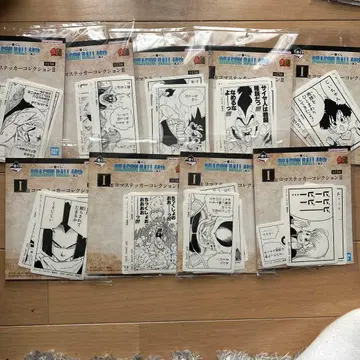 제일복권 드래곤볼 40th I상 컷 스티커 12종 세트 판매