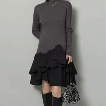 아르페쥬 스토리 <점포 한정> 타프타 도킹 미니 원피스