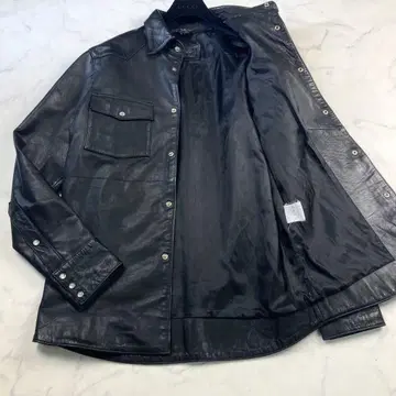 HORN WORKS 호른 웍스 가죽 자켓 셔츠 L