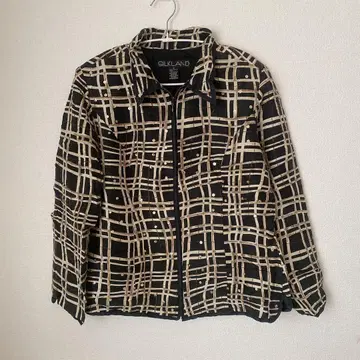 SILKLAND 체크 무늬 자켓 M