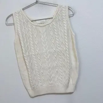 위르프리 full cable airy knit tank