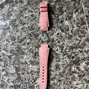 해리 윈스턴 핑크 가죽 벨트