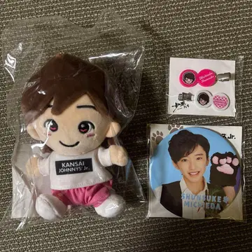 나니와단시 미치에다 슌스케 치비누이 핑 캔뱃지