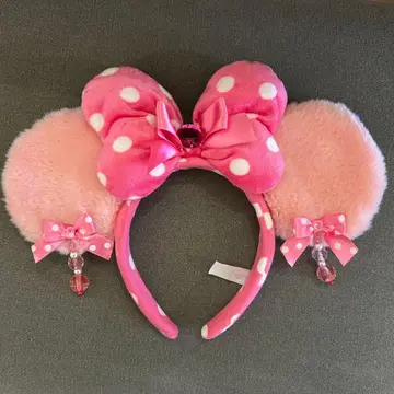 미니 마우스 귀 머리띠 핑크